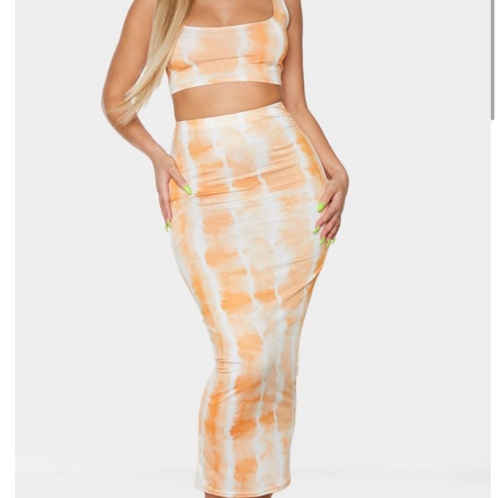 ORANGE TYE DYE SET FROM PLT
